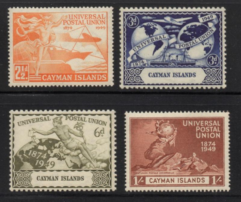 Cayman Islands Sc 118-21 1949 UPU stamp set Mint NH