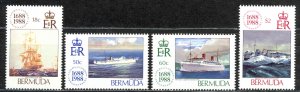 Bermuda Sc# 541-544 MNH 1988 Lloyds of London 300th