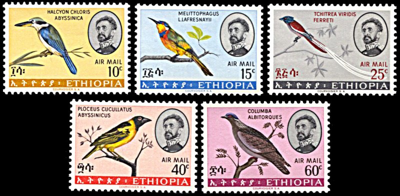 Ethiopia C97-C101, MNH, Birds