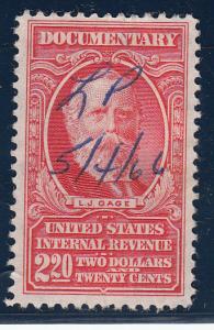 US #R671   Pen Cancel