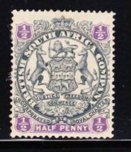 Album Treasures Rhodesia Scott # 26 1/2p Coat of Arms Mint Hinged