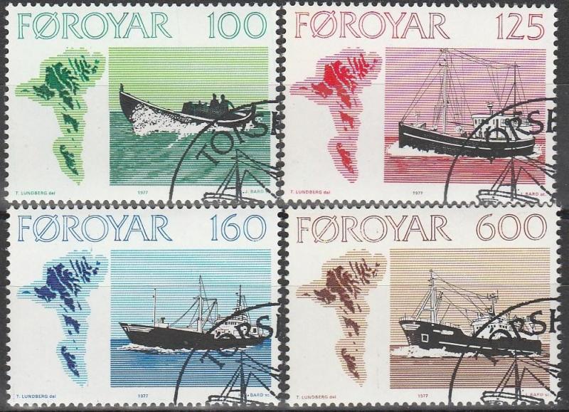 Faroe Is #24-7 F-VF Used CV $5.00 (V2463)