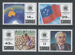 Samoa #587-90 NH Commonwealth Day