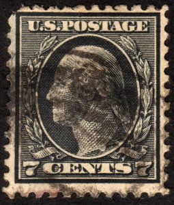 1917, US 7c, Washington, Used, Sc 507