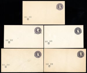 US Stamps # U468K Mint VF Error Lot Of 15 Entires Scott Value $1,875.00