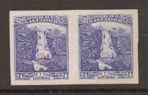 Salvador Sc 157k MNG. 1896 24c choice imperf pair