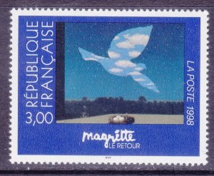 France 2637 MNH 1998 The Return by René Magritte Issue Very Fine