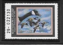 #MT1 MNH Montana 1983 STATE DUCK STAMP