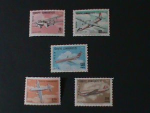 ​TURKEY-1967-SC#39-43  TRANPORTATION  AIR PLANES -MNH VERY FINE-LAST ONE