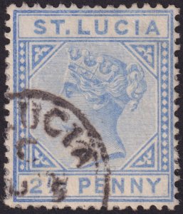 St Lucia 1883-1898 #27, 27a, 29, 31, 31a fvf u fvf