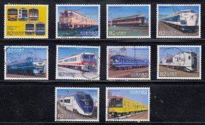 Japan 2014 Sc#3743a-j Japanese Railways Series 2 used