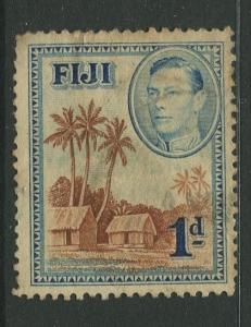 Fiji - Scott 118 - KGVI - Definitive - 1938 - Used - Single 1d Stamp