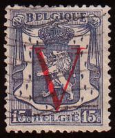 Belgium SG#1079 Used - 1944 15c.  - Heraldic, Lions