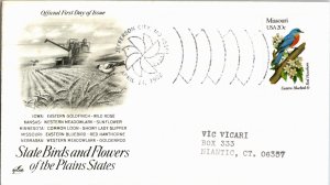 United States, United States First Day Cover, Birds, Flowers, Missouri