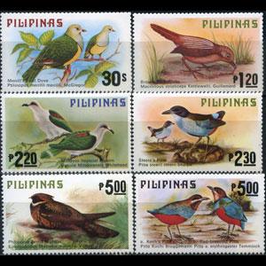 PHILIPPINES 1979 - Scott# 1392-7 Birds Set of 6 NH