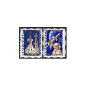 Hungary 1381-1382, MNH. Michel 1753-1754. 1st man in space, 1961. Yuri Gagarin.