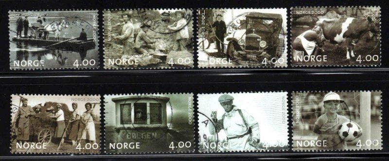 Norway #1228-35 ~ Cplt Set of 8 ~ Used, HMR