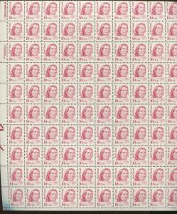 Pane of 100 USA Stamps 2175e Native American Red Cloud Brookman Price $97