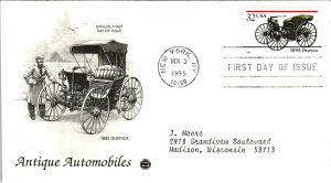 US 3019-3023 Cars PCS Set of Three Typed FDC