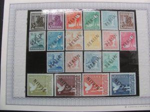 Germany  Berlin 1948 BEFUND SCHLEGEL MNH SC 9N1-20 BLACK OVERPRINT 360E+ XF(123)