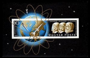 Hungary 1962 -  Space-Gagarin-Glenn- Imperf. MNH  S/Sheet # C209