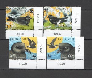 SS0104 2005 FOROYAR FAROE ISLANDS WWF FAUNA BIRDS MICHEL 13,5 EURO 1SET MNH