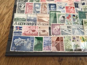 Iceland Island used  mixed stamps A12287