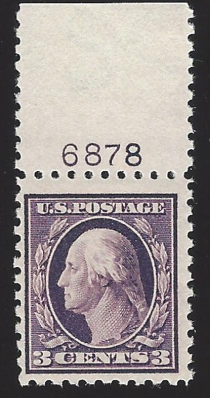 US #426 1913-15 Deep Violet Wmk 190 Perf 10 MNH F-VF Scv $32.50