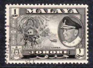 Malaya Johore 1960 Sc 158 1c Used