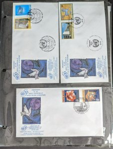 EDW1949SELL : U.N. Beautiful collection of all cachet unaddressed FDC 1996-2002