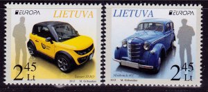 Lithuania 997-998 MNH - Europa 2013 - Postal Cars (2013)