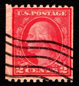 1916, US 2c, Washington, Used, Sc 487