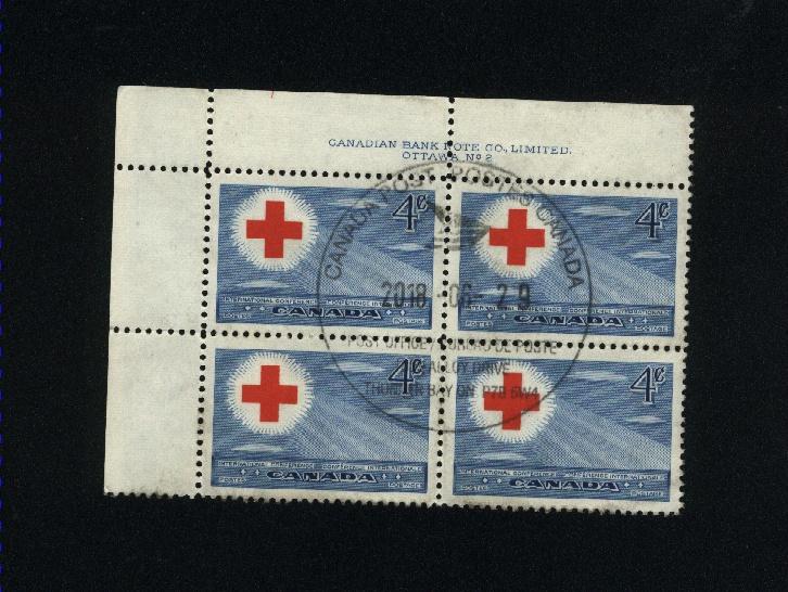 Canada #317  used PB 1952 PD  .80