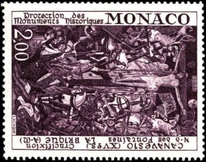 Monaco #855-859, Complete Set(5), 1972, Art, Never Hinged