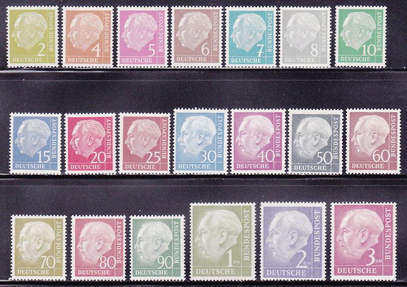 Germany 702-721 VF-NH set cv $275 ! see pic !