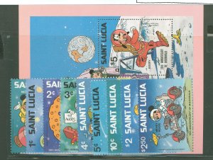 St. Lucia #491-500  Single (Complete Set)