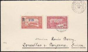 GUADELOUPE 1929 cover Pointe a Pitre to Switzerland.......................46717