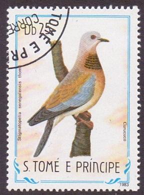 St. Thomas and Prince  1983  used  744  birds  25d.     #