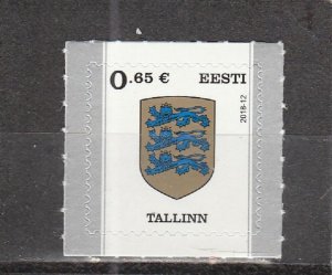 Estonia  Scott#  869  MH  (2018 Arms of Tallinn)