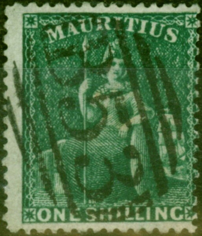 Mauritius 1862 1s Dp Green SG55 Fine Used 