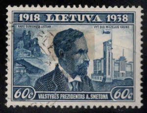 LITHUANIA LIETUVA Scott 309 Used stamp oily hinge stain