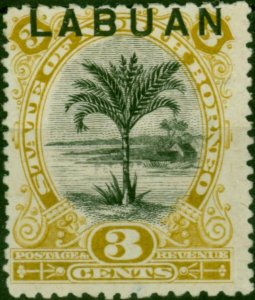 Labuan 1894 3c Ochre SG64c P. Comp 12 x 13.5 Fine MM