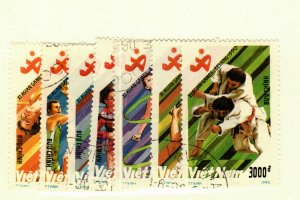 Vietnam DR #2134-40 used Asian games