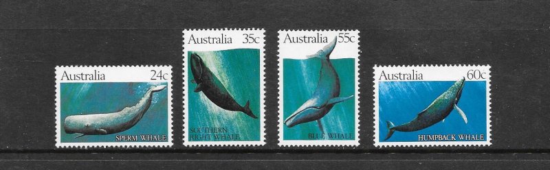 WHALES - AUSTRALIA #821-4  MNH