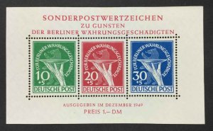 MOMEN: GERMANY SC #9NB3a SHEET BERLIN 1949 MINT OG NH LOT #63511
