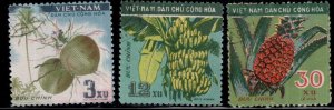 North Viet Nam Scott 106-108 Used Fruit set