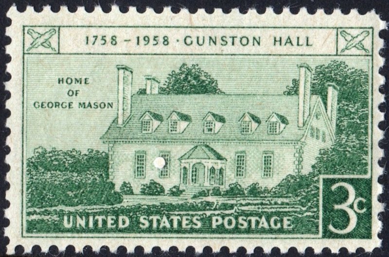 SC#1108 3¢ Gunston Hall Issue (1958) MNH