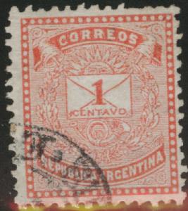 Argentina Scott 44 Used 1882 CV$6