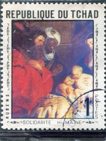 Chad 1979 RUBENS Painting 1 value Perforated Fine Used VF