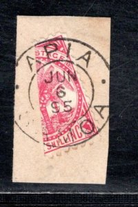 SAMOA SC# 18 PHILATELIC BISECT VF/U